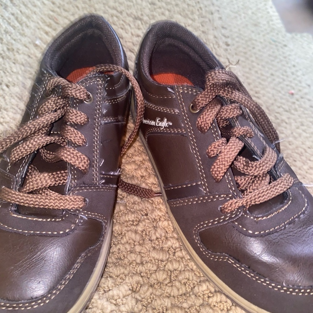 American Eagle By Payless Brown Kids Sneakers